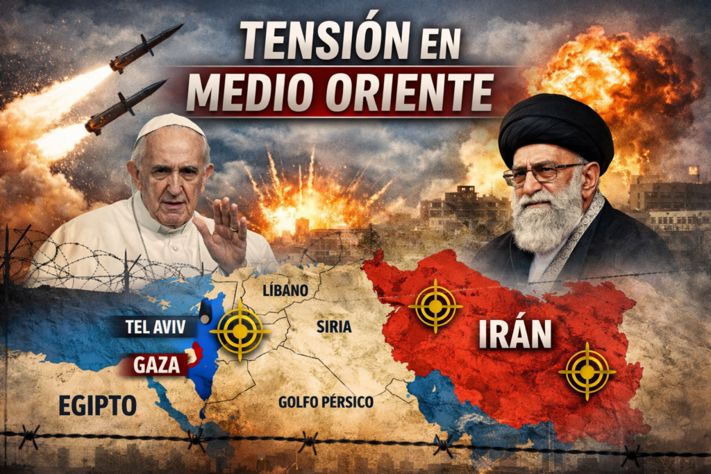 Mapa del conflicto y tensión en Medio Oriente entre Irán e Israel